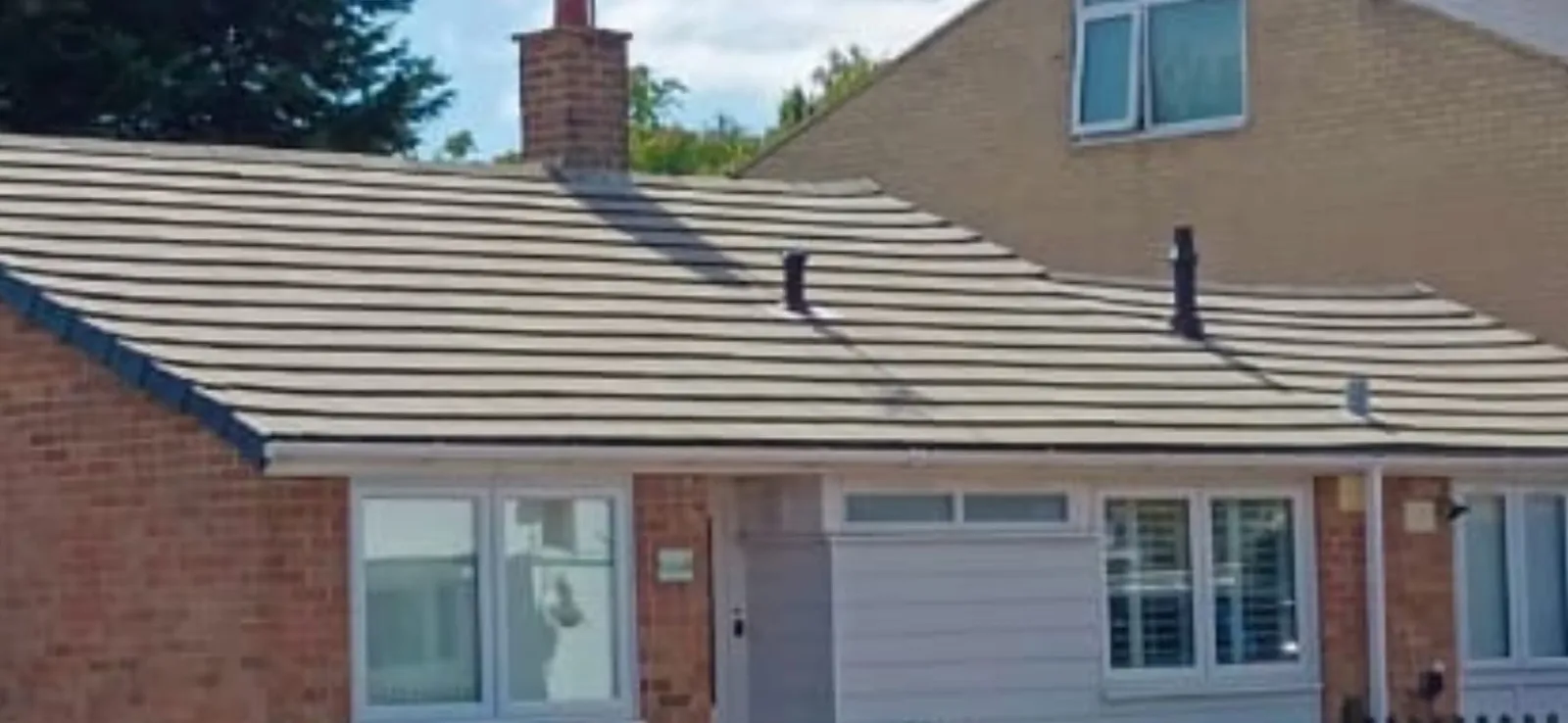 Professionally cleaned house roof in Hertfordshire